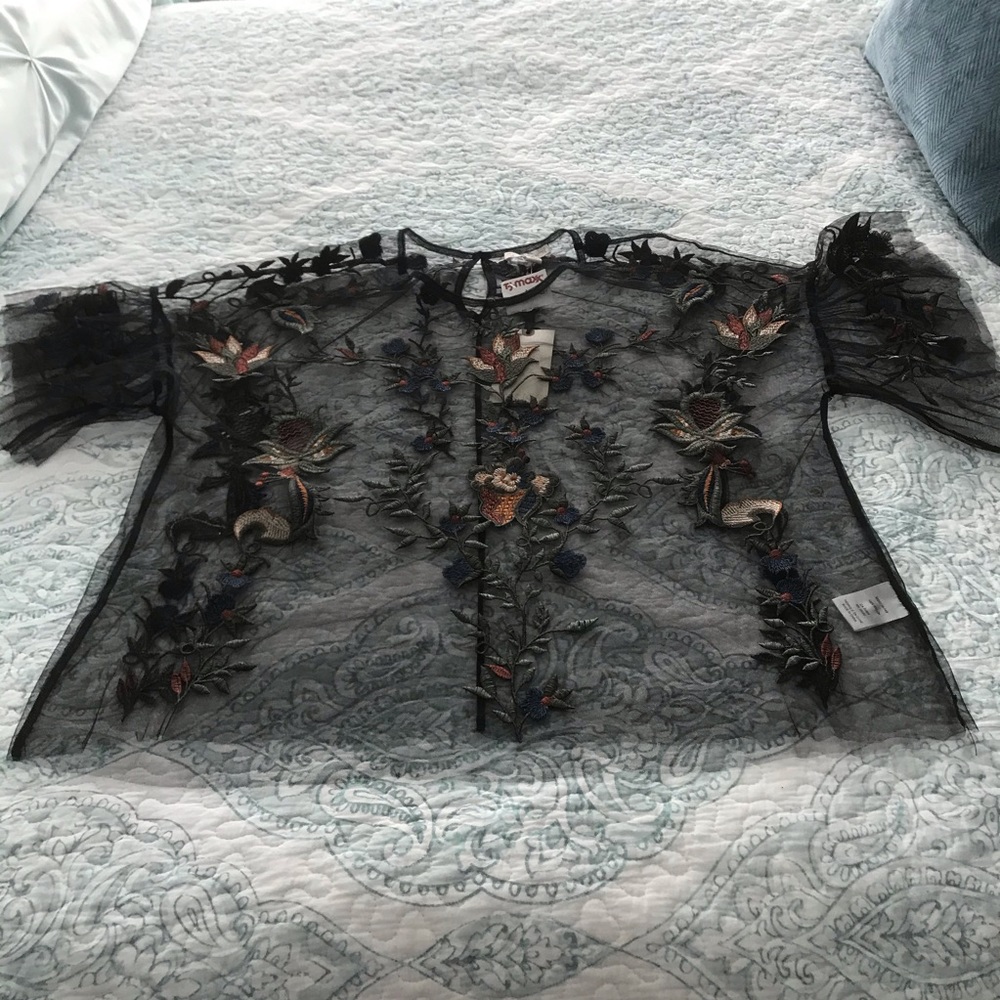 Embroidered top